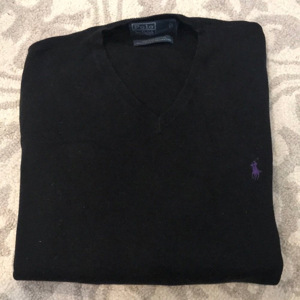 Ralph Lauren Black Cotton Sweater